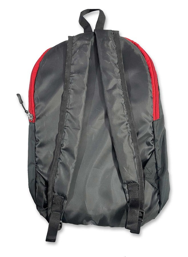 H-HEMES Small Bag for Daily Use 1 Compartment Mini Backpack 12 L Backpack (Black, Red) - Image 3
